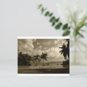 Palmen Postkarte (Stehend Vorderseite)