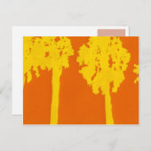 Palmen Postkarte (Vorne/Hinten)