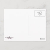 Palmen Postkarte (Rückseite)