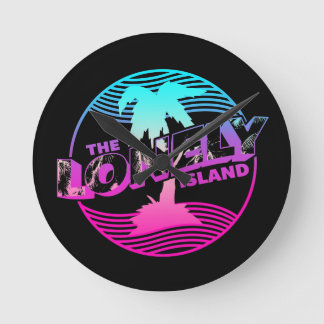 Palmen Runde Wanduhr