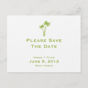 Palmen Save the Date Karte - Limon