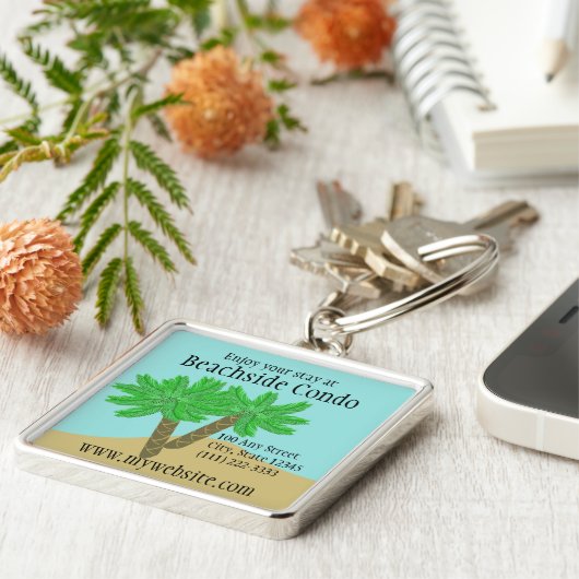 Palmen Schlüsselanhänger (Seite)