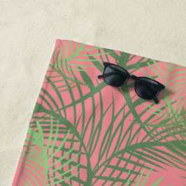 Palmen Sommer Tropical Beach Green Strandtuch