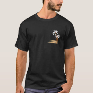 Palmen Sommerfarbenfrohe Brust Prinz Holiday T-Shirt