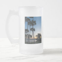 Palmen Sonnenaufgang Destin Florida Mattierte Tass