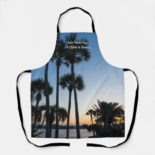 Palmen Sonnenaufgang Destin Florida Schürze