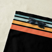 Palmen Sonnenbrille Retro Familienurlaub Groovy Strandtuch (Beispiel)