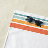 Palmen Sonnenbrille Retro Familienurlaub Groovy Strandtuch (Beispiel)