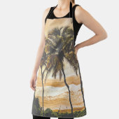 Palmen Sonnenuntergang: Goa Vintag Schürze (InSitu)