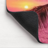 Palmen-Sonnenuntergang Mousepad (Ecke)