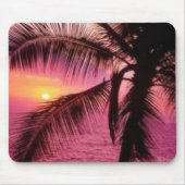 Palmen-Sonnenuntergang Mousepad (Vorne)