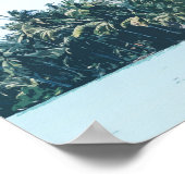 Palmen & Strand Hochzeitskarte Poster (Ecke)