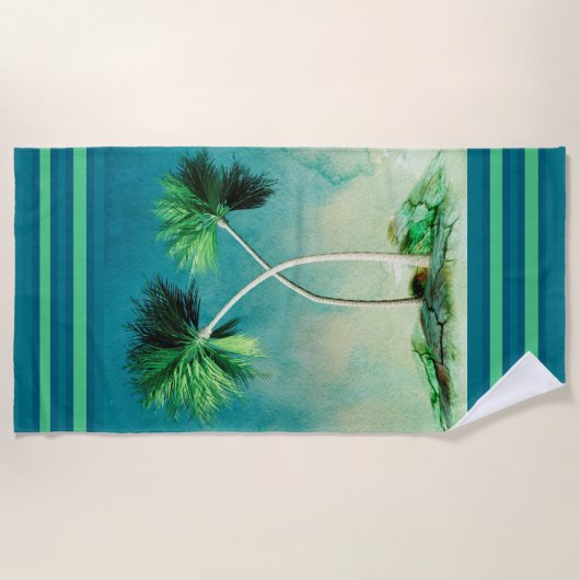 Palmen Strandtuch (Vorderseite)