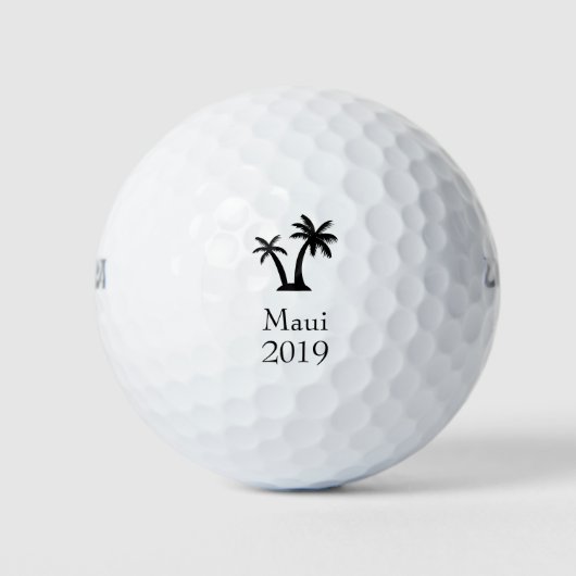 Palmen Tree Keepake Golfball (Vorderseite)