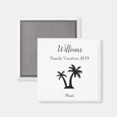 Palmen Tree Keepake Magnet (Vorderseite/Rückseite)