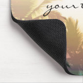 Palmen Tropical Heat Beach Summer Mouse Pad Mousepad (Ecke)