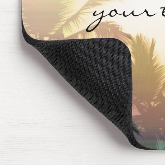 Palmen Tropical Heat Beach Summer Mouse Pad Mousepad (Ecke)