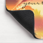 Palmen Tropical Heat Beach Summer Mouse Pad Mousepad (Ecke)