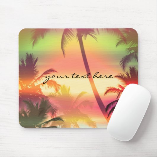 Palmen Tropical Heat Beach Summer Mouse Pad Mousepad (Mit Mouse)