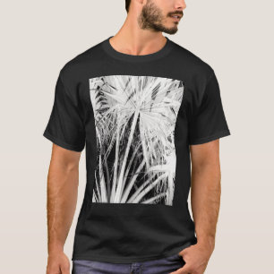 Palmen Tropical Vibes Weiße Silhouette Negativ T-Shirt