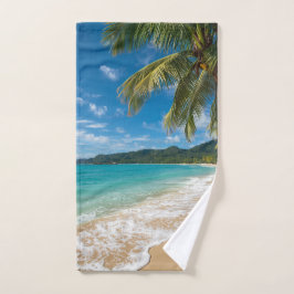 Palmen Tropischer Strand Ozean Handtuch