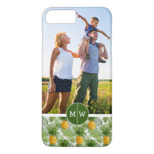 Palmen u. Ananas   addieren Ihr Foto u. Monogramm Case-Mate iPhone Hülle