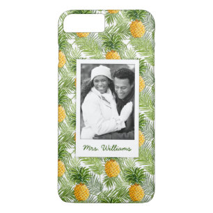 Palmen u. Ananas addieren Ihr Foto u. nennen iPhone 8 Plus/7 Plus Hülle