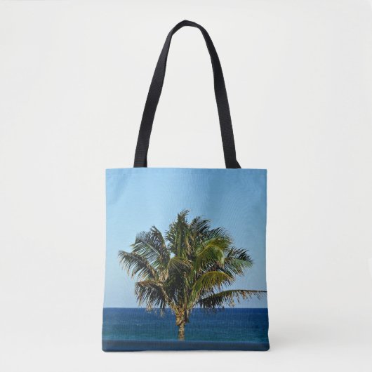 Palmen über dem Ozean Tasche (Vorderseite)