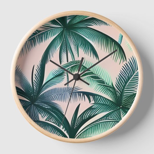 Palmen Uhr (Vorderseite)