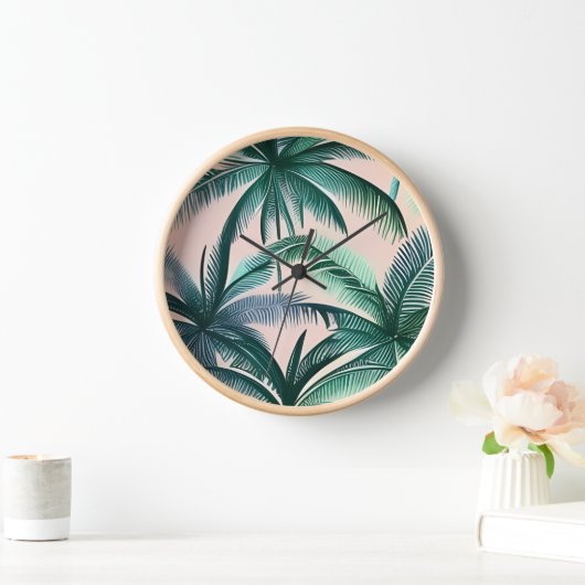 Palmen Uhr (Zuhause)