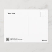 Palmen und Berge in Bora Bora Postkarte (Rückseite)