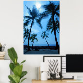 Palmen und Blue Skies Poster (Heimbüro)