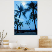 Palmen und Blue Skies Poster (Küche)