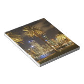 Palmen und CBD bei Nacht, Sydney, New South Notizblock (angewinkelt)