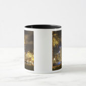 Palmen und CBD nachts, Sydney, neuer Süden Tasse (Zentrum)