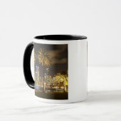 Palmen und CBD nachts, Sydney, neuer Süden Tasse (Vorderseite Links)