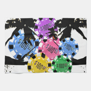 PALMEN UND CHIPS KÜCHENTUCH