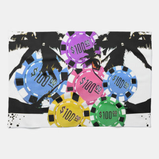 PALMEN UND CHIPS KÜCHENTUCH