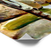 Palmen und Felsen in der Bucht von Rio, Brasilien Poster (Ecke)