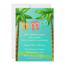 Palmen und Flip Flops, Sommer-Party