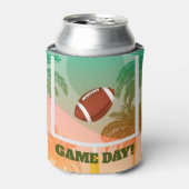 Palmen und Fußball Dosenkühler (Kanne Vorderseite)
