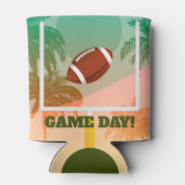 Palmen und Fußball Dosenkühler (Rückseite)