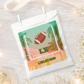 Palmen und Fußball Uprights Party Geschenktütchen (Ausgeschnitten)