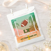 Palmen und Fußball Uprights Party Geschenktütchen (Ausgeschnitten)