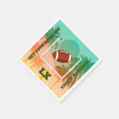 Palmen und Fußball Uprights Party Paper Serviette (Ecke)