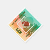 Palmen und Fußball Uprights Party Paper Serviette (Ecke)