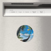 Palmen und Hängematte Magnet (In Situ (Geschirrspüler))