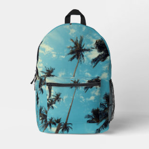Palmen und Himmel Bedruckter Rucksack