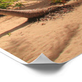 Palmen und Karibik Sea Tulum Mexico Poster (Ecke)