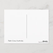 Palmen und Meer Postkarte (Rückseite)